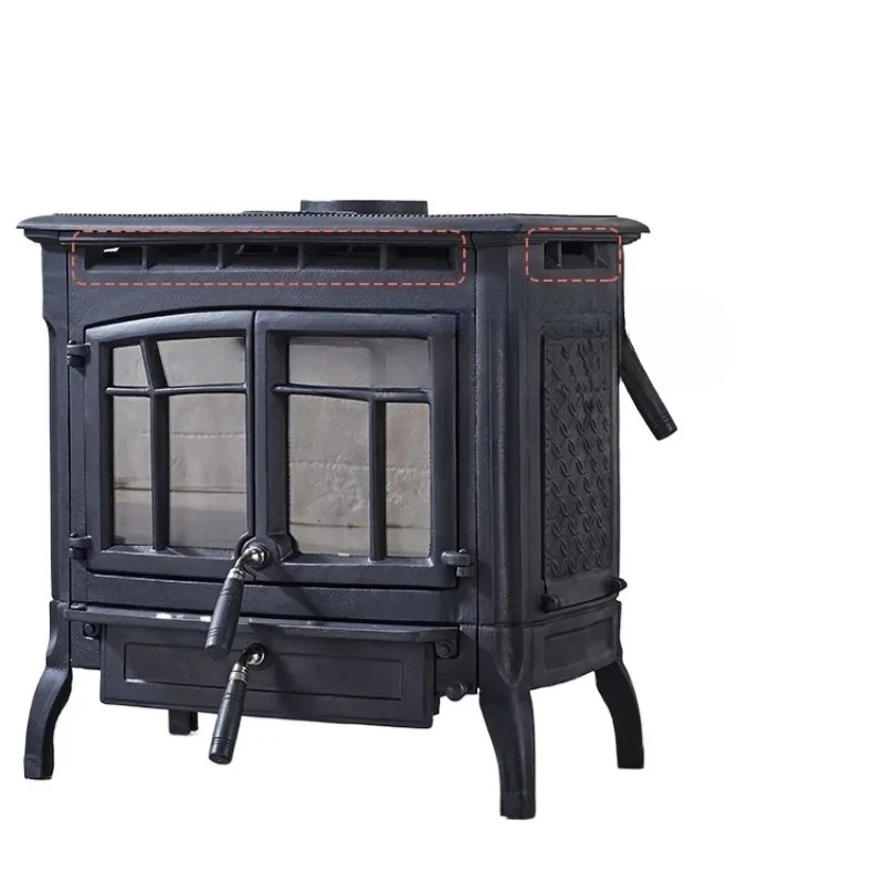 

ZF Cast Iron Stove Household Firewood Burning Real Fire Wood Fireplace French Heating Power