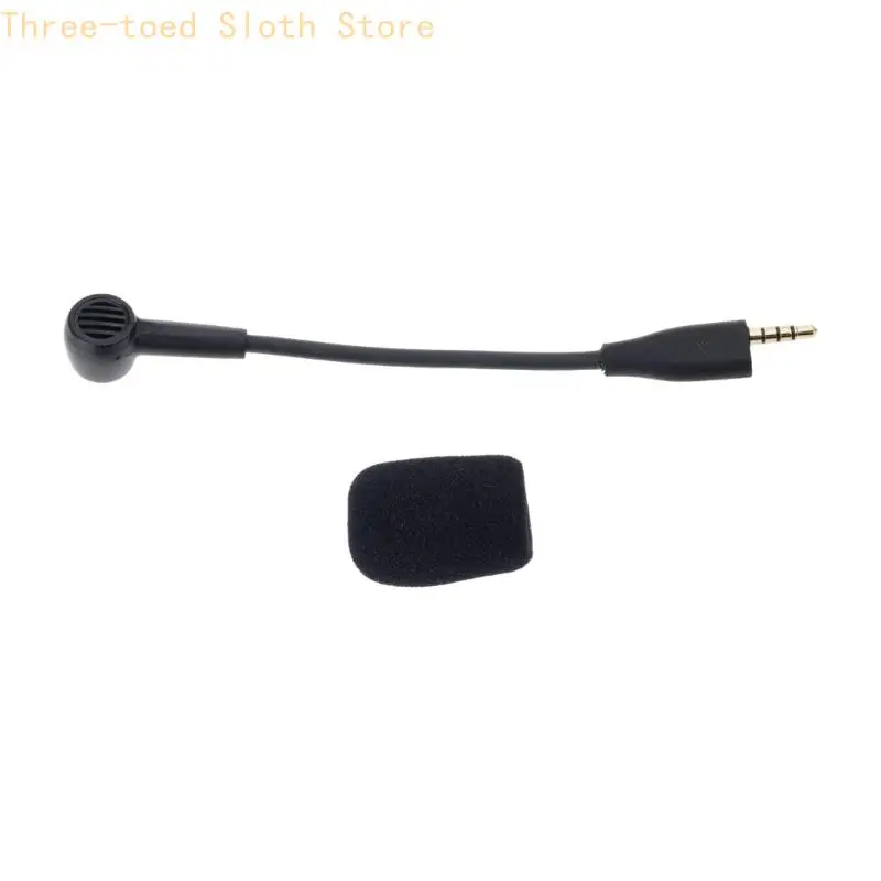 3,5-mm-Gaming-Headsets-Mikrofonarm mit Schaumstofffilter für MMX100 MMX150 Headsets Kommunikations-Streaming-Mikrofon E74A – Detail 5