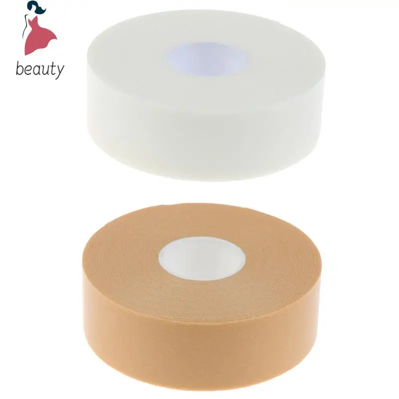 1 rollo de extensión de pestañas postizas, sin parche, almohadillas para los ojos, papel blanco/cinta desnuda debajo de las almohadillas para los ojos, accesorios de maquillaje