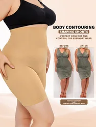 High Waisted Slim Body Shaper Women Plus Size Butt Lifting Shapewear Girdles Seamless Short Faja High Waist Tummy Control Panty