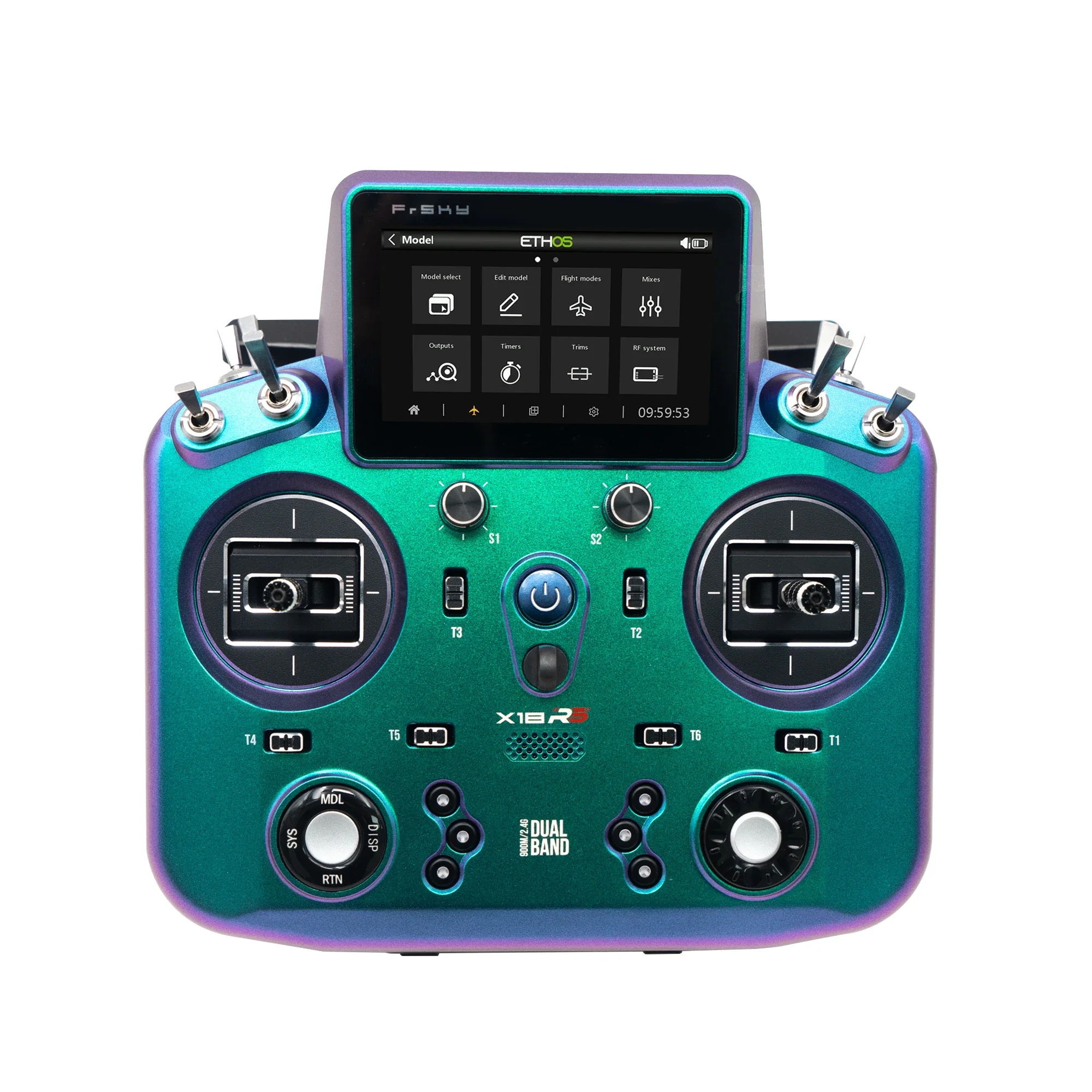 

Радио FrSky Tandem X18RS, 24-канальный, технология тюнера LoRa, для взрослых, двусторонняя радиосвязь, хамелеон, рубиново-красный, метеоритный серый, P