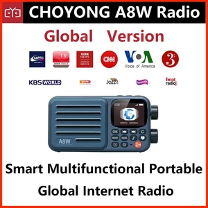 Choyong A8Wインターネットラジオ、4K+事前保存ステーションを備えたポータブルスマートWiFi FMレシーバー、音声検索、目覚まし時計、マイクロSD 10ベストセールスラジオインターネット-8