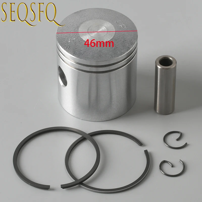 

6L5-11631 Piston Set (STD) 6L5-11631-00, 6L5-11610-00-00 For Yamaha 3HP Outboard Engine 2 Stroke 6L5-11631 6L5-1163100 46MM