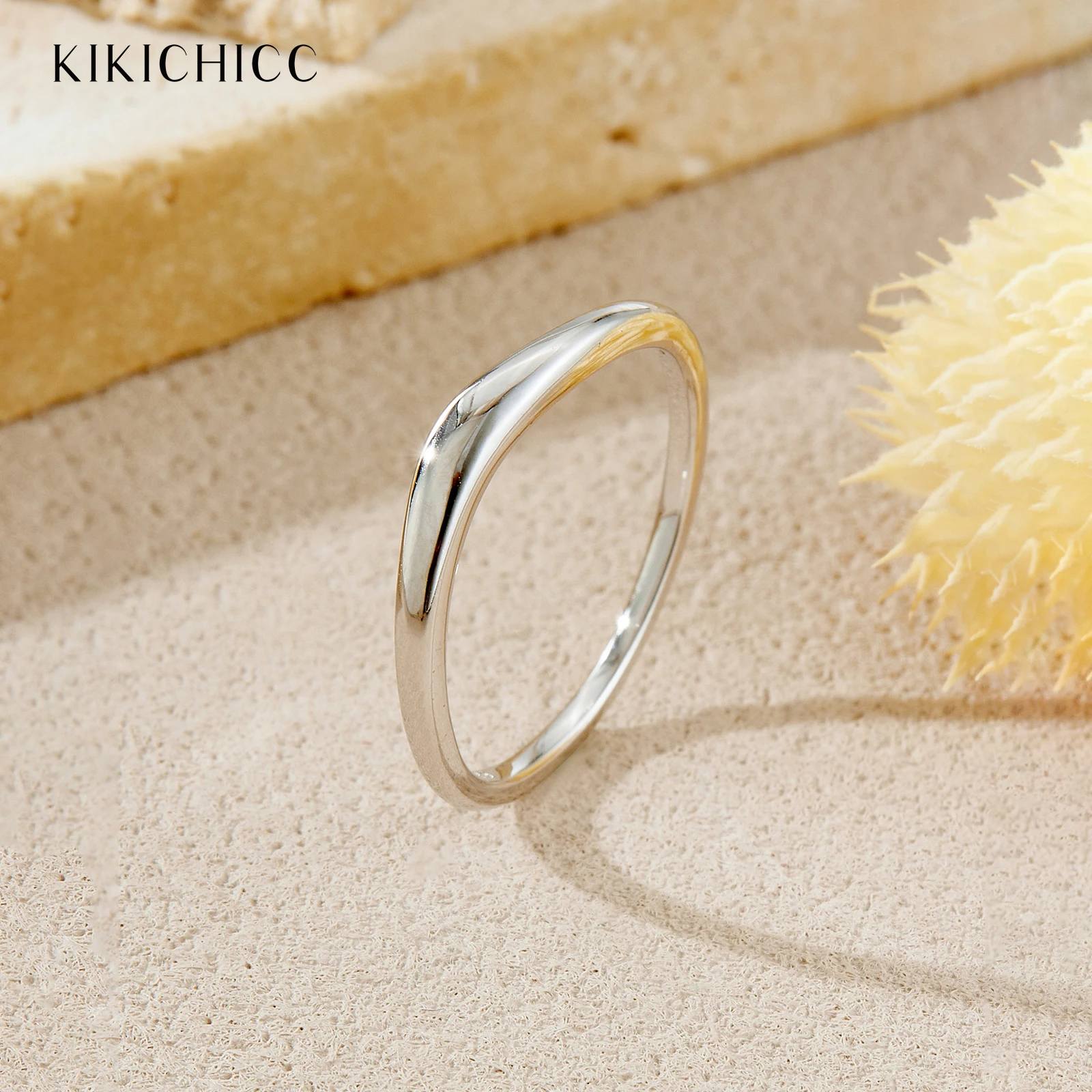

KIKICHICC 925 Sterling Silver Ring Minimalist Plain Rings 2025 Fine Dainty Women Daily Casual Party Jewelry Gift