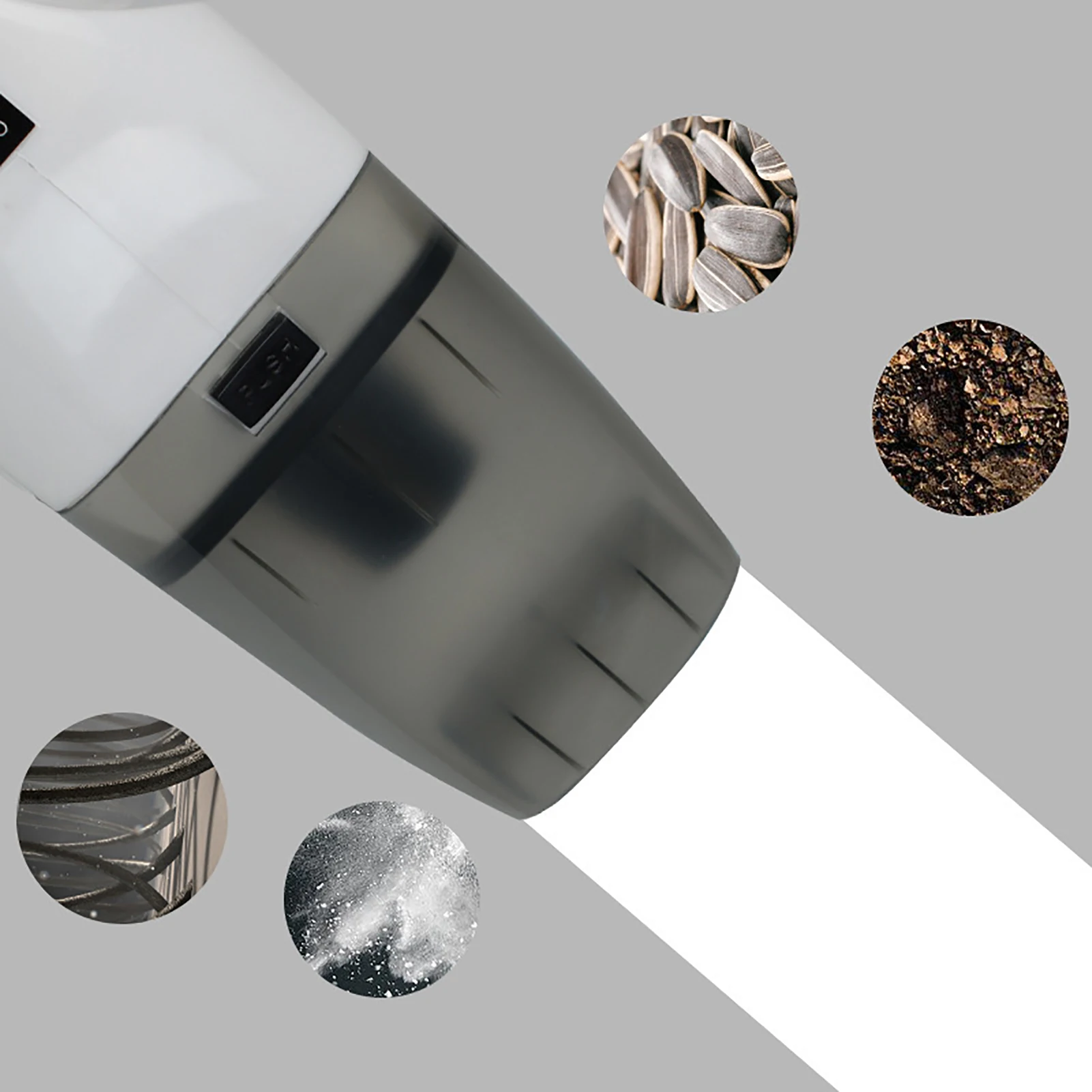 Aspiradora de mano Aspiradora de mano Alta potencia Disipación rápida del calor Diseño ergonómico Aspiradora portátil para automóvil 100W 12V