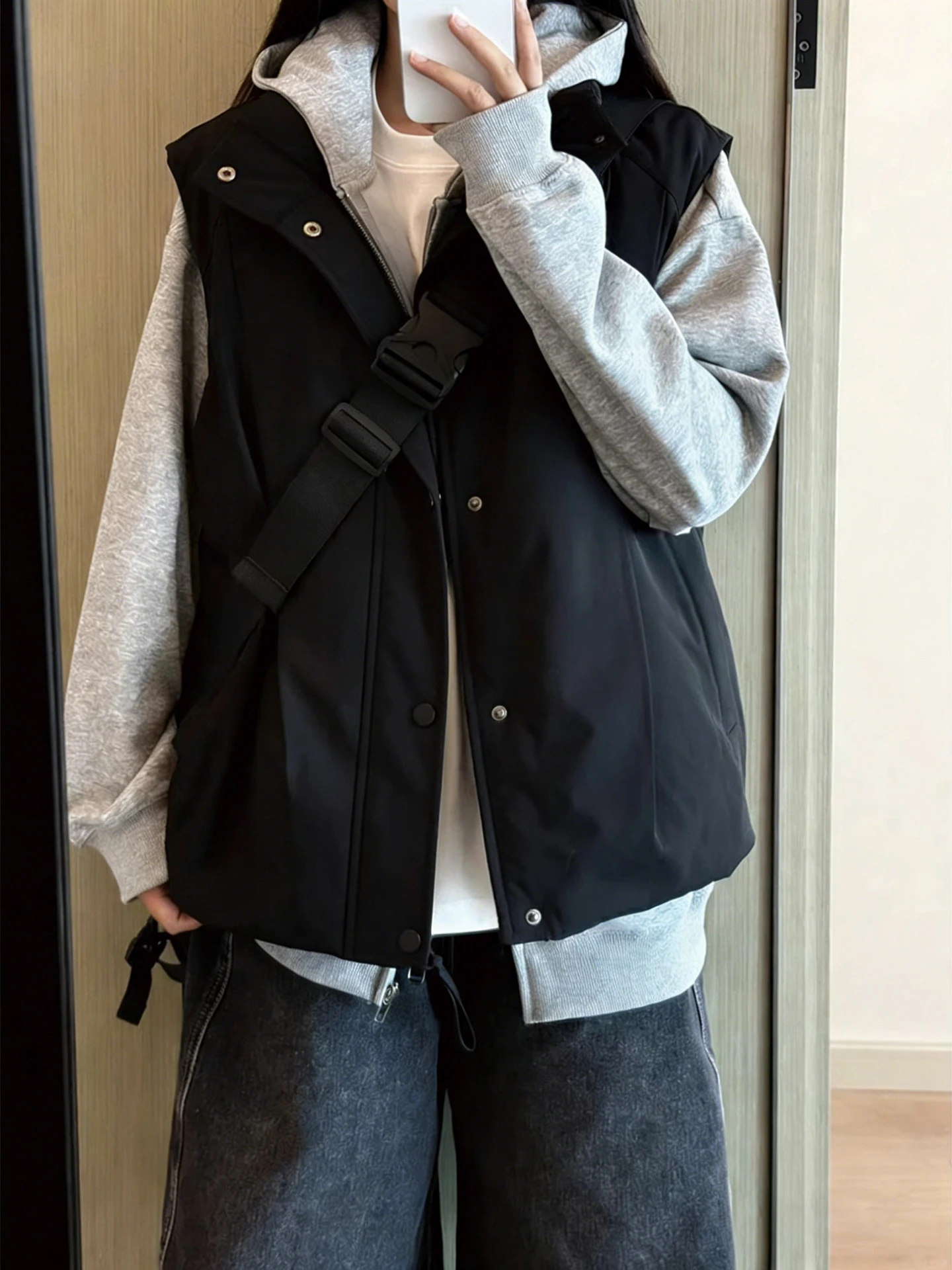 

Мужской пуховый жилет с воротником-стойкой, осенне-зимний, теплый, без рукавов, Cleanfit, для пар