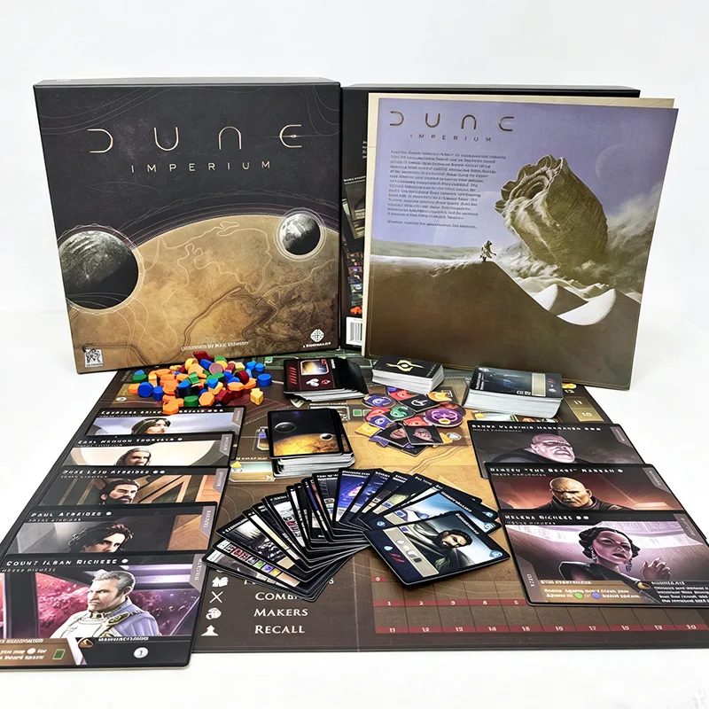 Dune Imperium Board Game Full Set English Version 1-4 Players Strategy Tabletop Card Game Adult Family Party Interactive Game