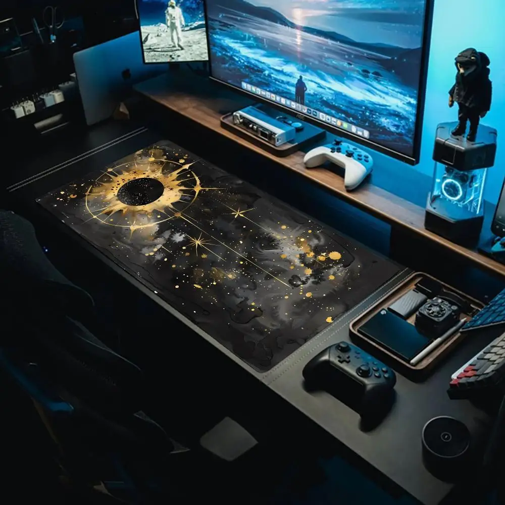 

Jumbo-sized non-slip, dirt-resistant gaming mouse pad