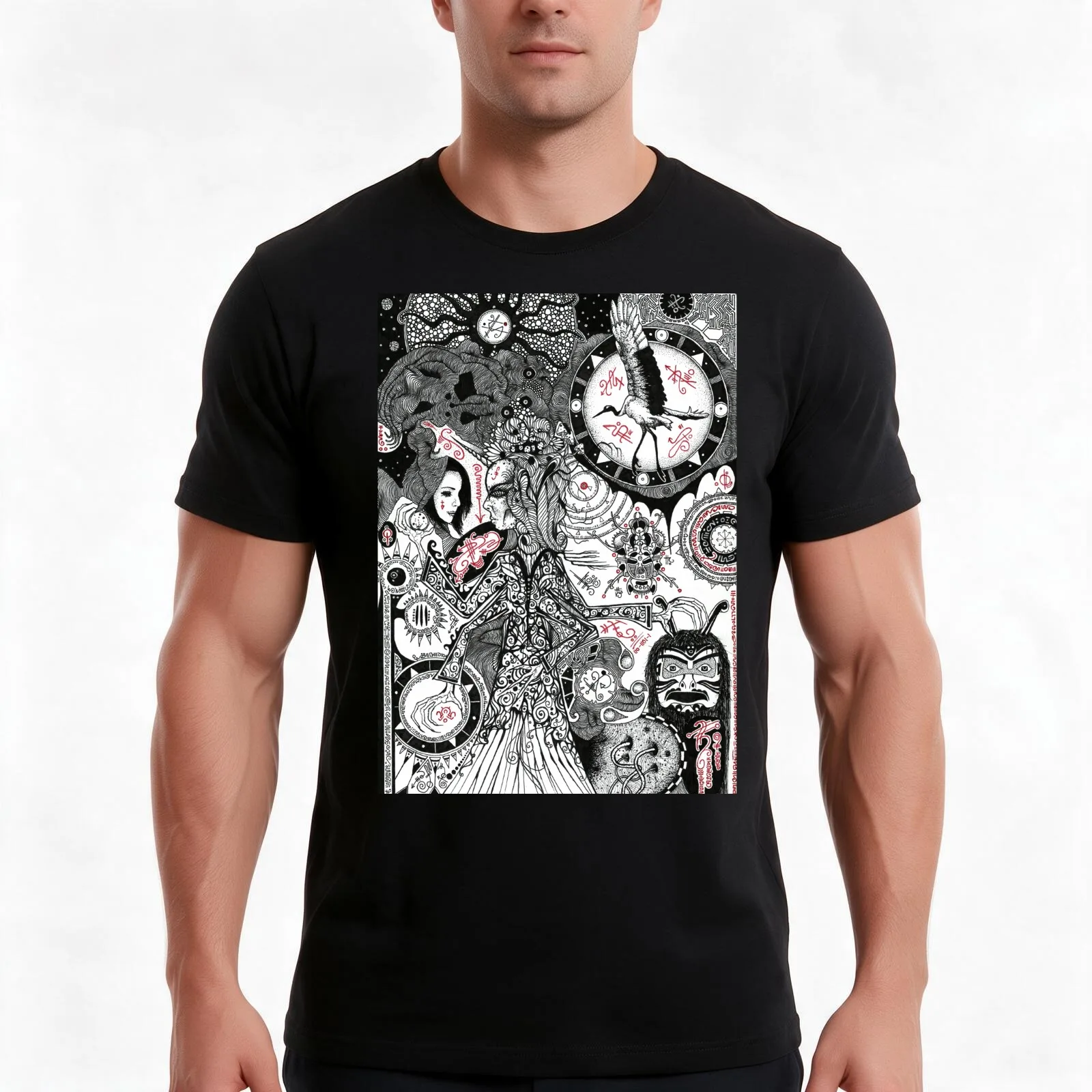 Witch Magick T-Shirt, Summer Casual Cotton Tee, Oversized Streetwear Tops, Vintage Graphic Print, Loose Fit Short Sleeve