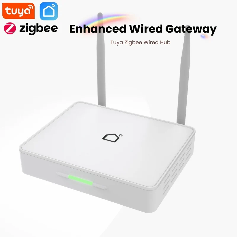 

Усовершенствованный проводной шлюз Tuya Zigbee, проводной концентратор Tuya Zigbee, высокая мощность, соединение управления сетевым разъемом