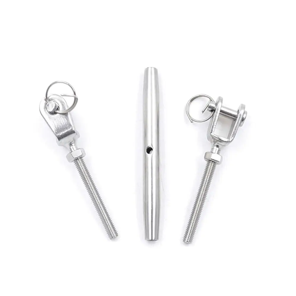 Screw Closed Body Marine Rigging Hardware Length Adjuster Clamp Jaw Turnbuckle Bolt 304 Stainless Steel M5-M12 Tensioner