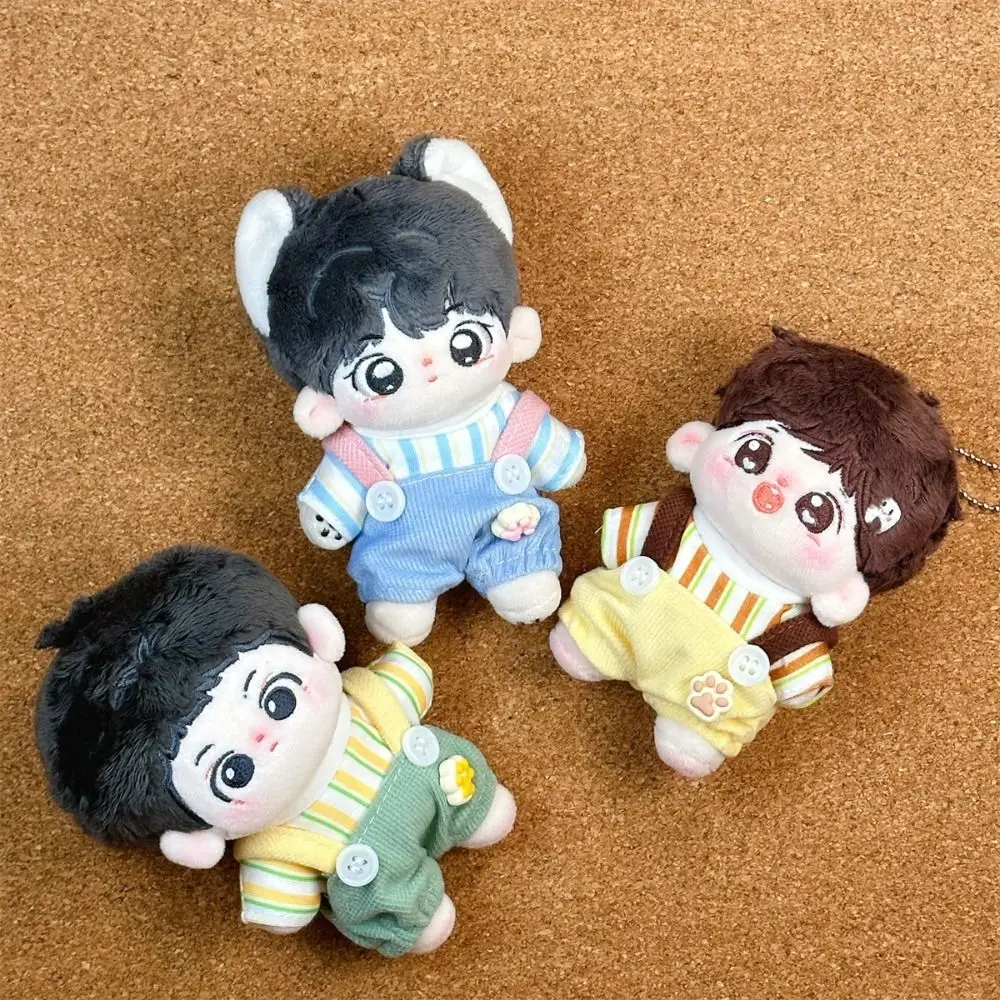 

10CM Size Cotton Doll Rompers Soft Cotton Cartoon Design Plush Doll Outfit Plush Material Miniature Clothes Mini Doll Clothes