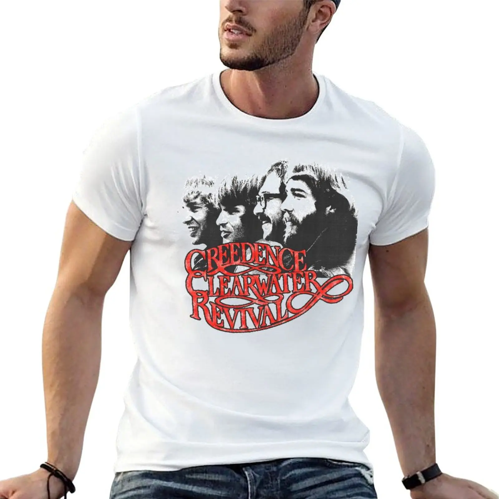 creedence clearwater revival ccr pro retro vintage looking rock T-Shirt Moisture Wicking Athletic T-Shirt