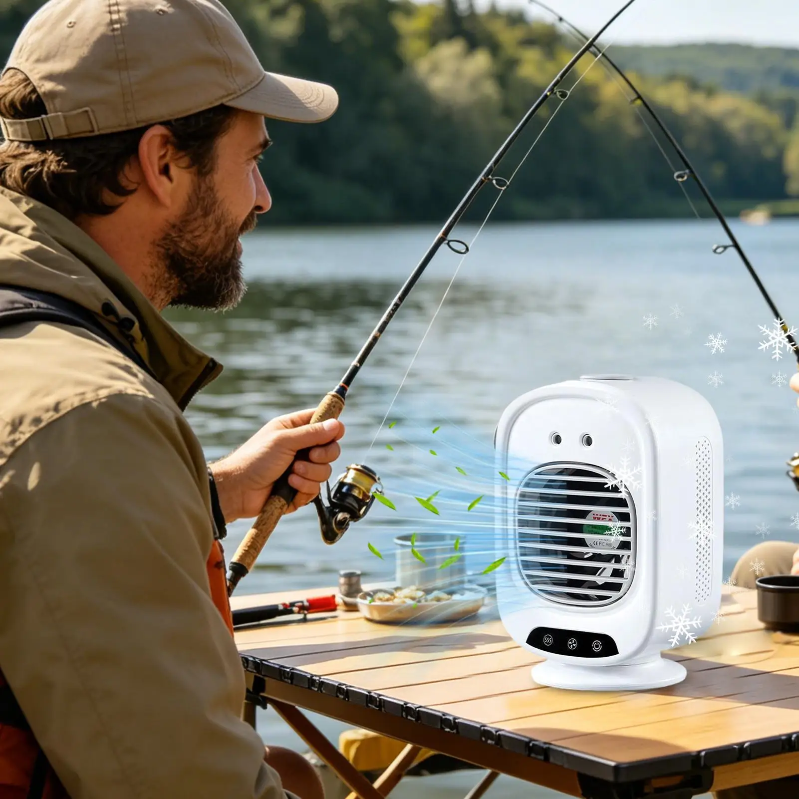 Personal Air Conditioner 3 Speeds 150 Degree Rotation Low Noise Small Portable Air Conditioner For Home Bedroom Living Room Car