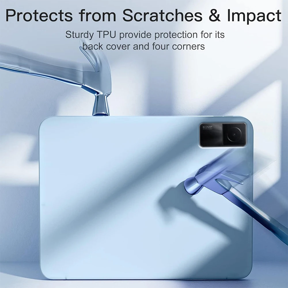Slim Thin Light Soft Case for Xiaomi Redmi Pad SE 11 Inch 2023 - Protective Smart Cover with Auto Sleep/Wake And Folding Stand F