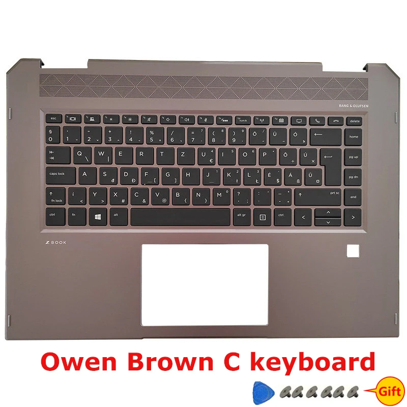 Replacement part for the Upper Case with Keyboard New Laptop For  L34210-001--X360 ZBook Studio G5