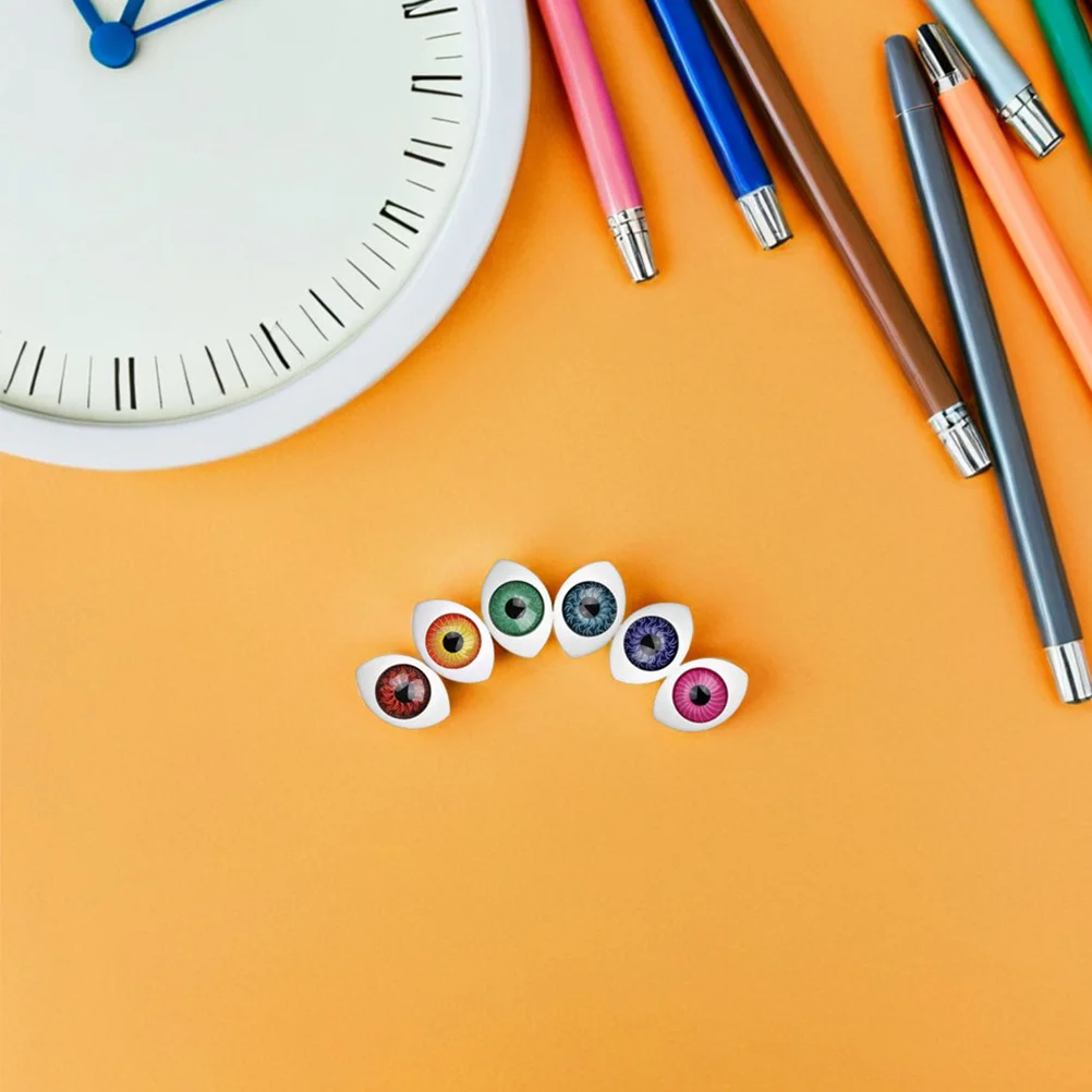 

100 шт. уникальные смоляные глазные яблоки в форме лодки для изготовления проектов «сделай сам», реалистичные визуальные привлекательные принадлежности для рукоделия, забавные смоляные глаза