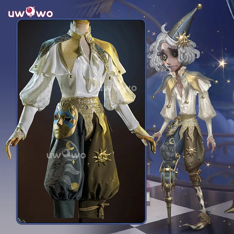 Seri Kolaborasi Qq28LQUWOWO: Identitas Game V Badut Menangis Cosplay Matahari Mati dengan Masker Kostum Halloween