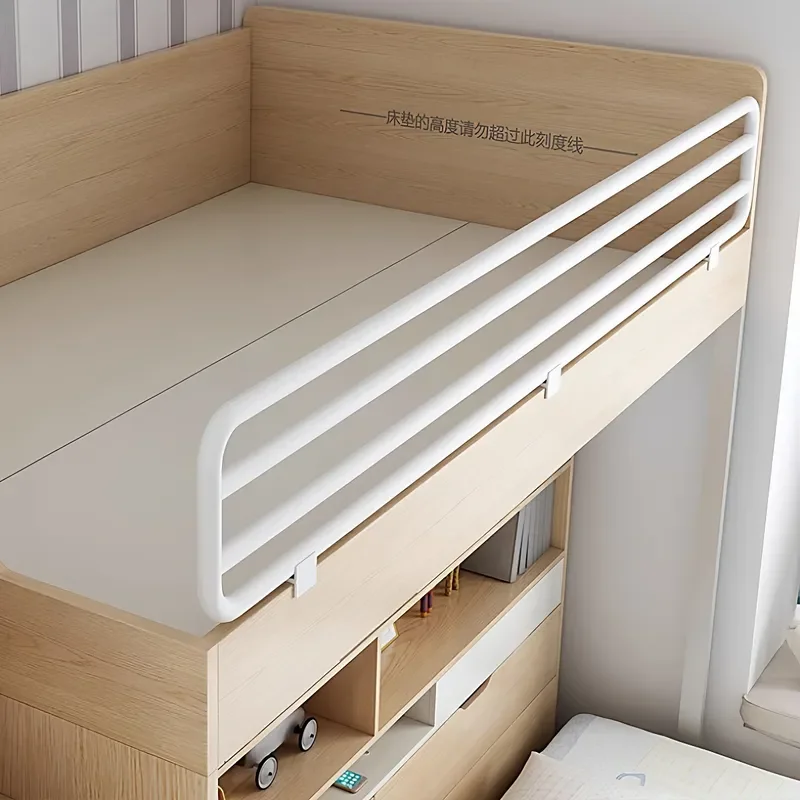 for Upper and Lower Staggered Beds Small Apartment Wardrobe Bed Desk Integrated Large Storage Space Bed