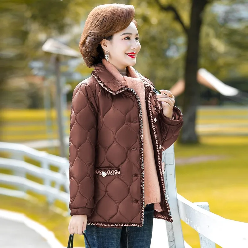 Fashion Fleece Short Jacket Winter office Coat Women Clothes Wadded Overcoat Black Parkas XL-5XL Oversized