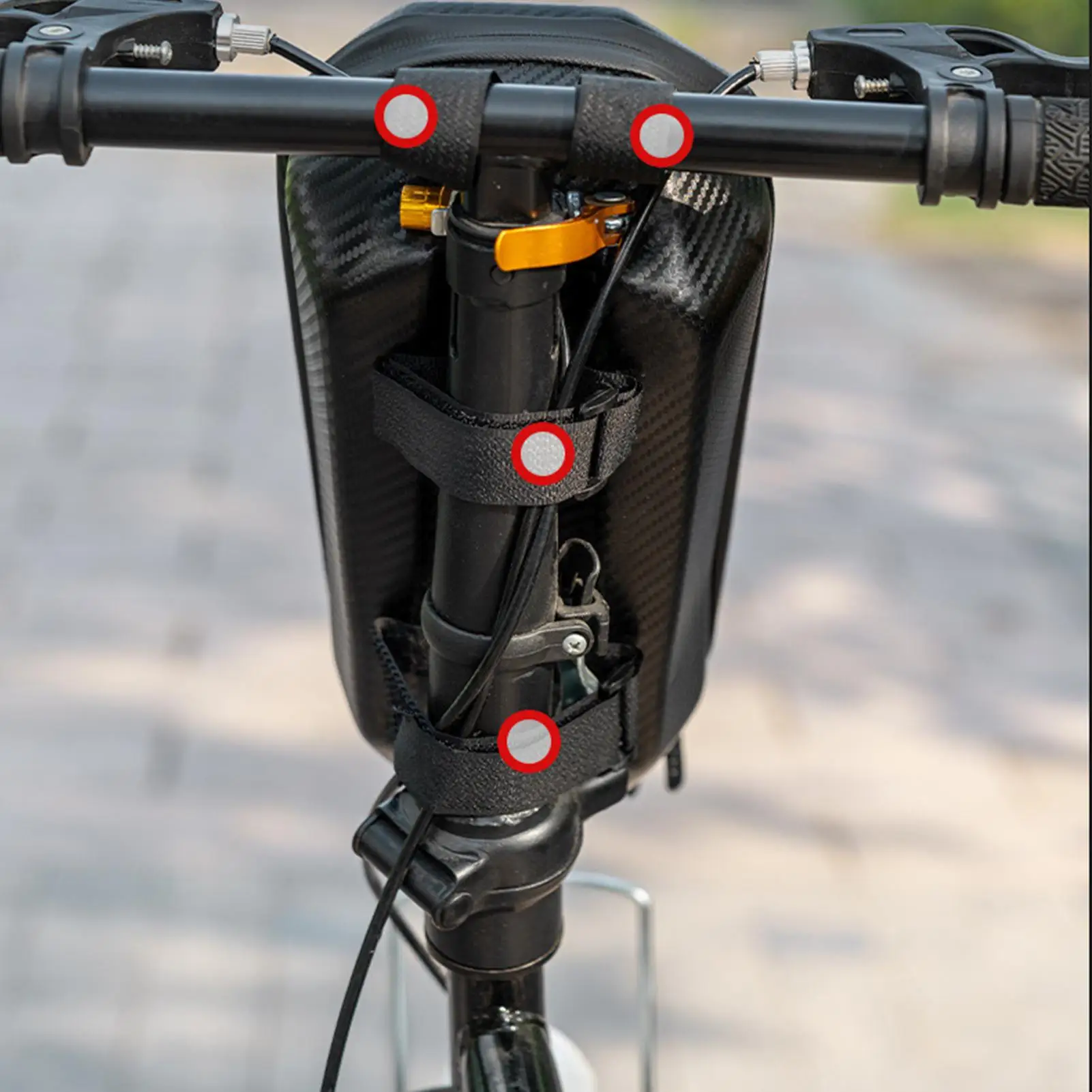 

Сумка для скутера, сумка на руль для велоспорта, 4 л, непромокаемая сумка на руль скутера для поездок на работу, горный кемпинг, путешествия, Dirtbike Urban