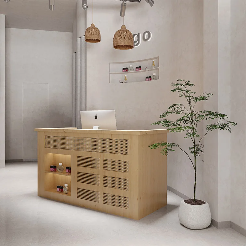Japanese-style Checkout Counters Clothing Stores Beauty Salons Checkout Counters Front Desk Reception Furniture Cajero JT40C