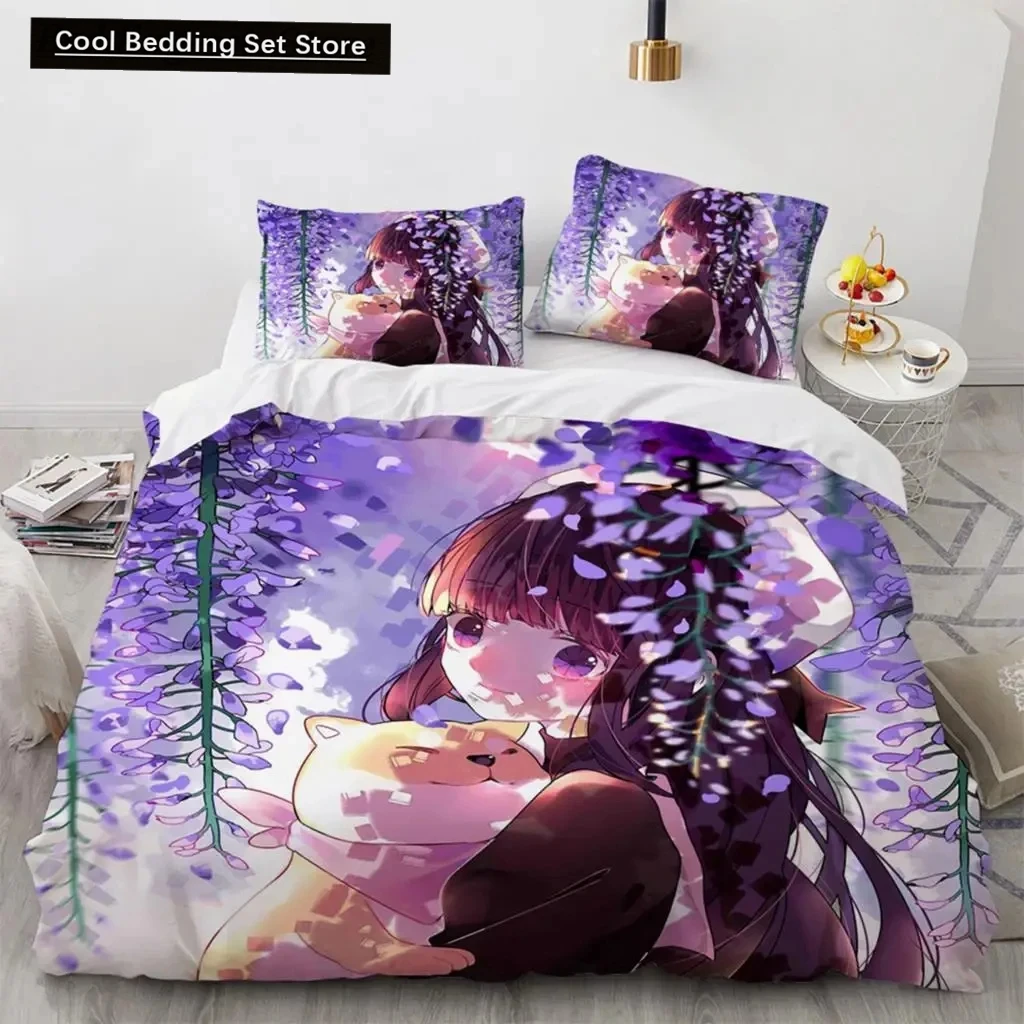 Anime Cardcaptor Sakura Bedding Set,Duvet Cover Comforter Bed Set Quilt Cover Pillowcase,King Queen Twin Size Boys Girls Adults