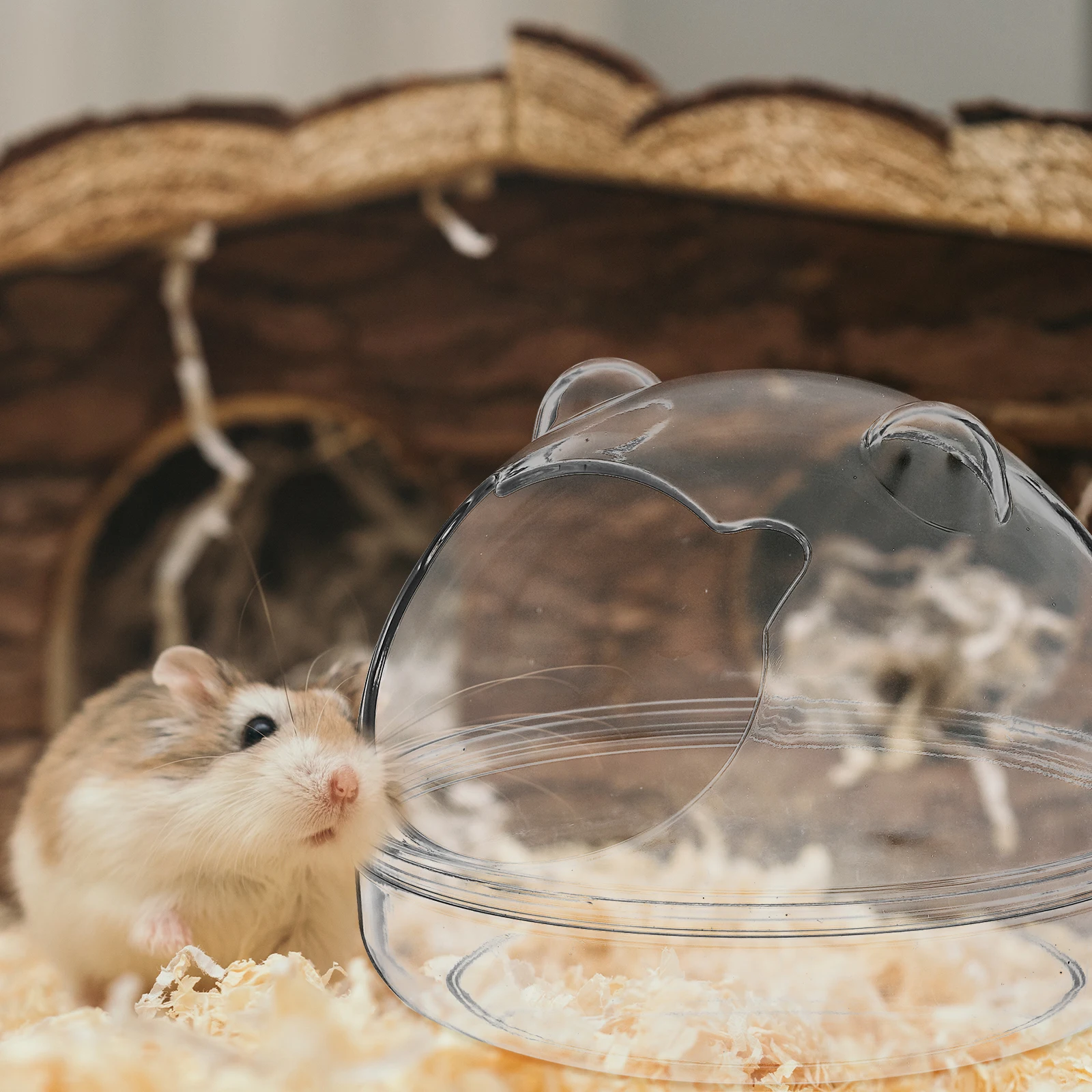 

Hamster Bath Basin Transparent Anti-Slip For Small Pet Toilet Bathtub Washing Container Smooth Edges Pet Supply Chinchilla