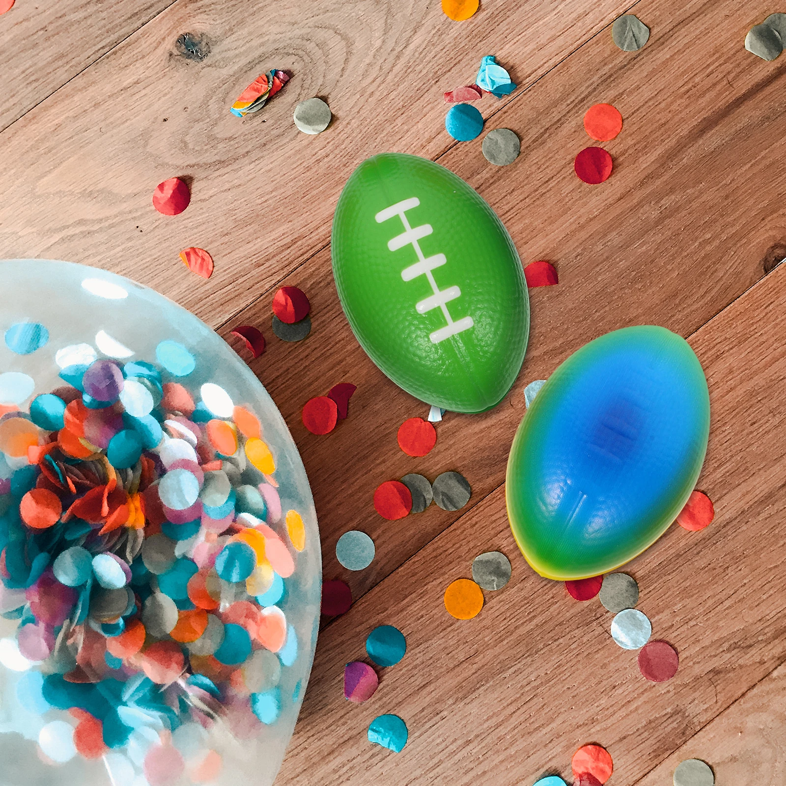 

6pcs Mini Rugby Footballs PU Material Party Decorations Stylish Gatherings Occasions Toy Balls Lightweight Compact