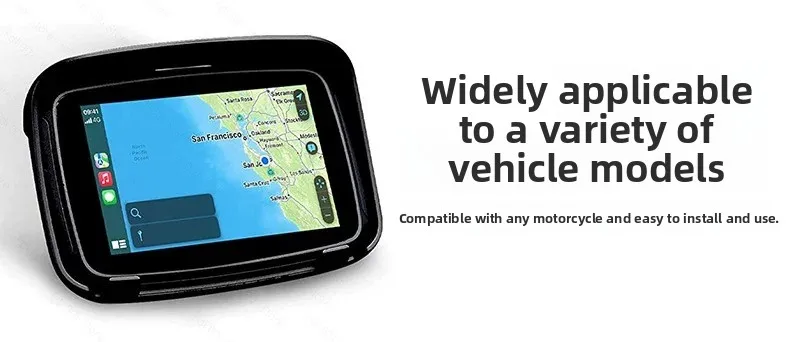 5 Inch Waterproof Wireless Carplay GPS Navigator for Motorcycle