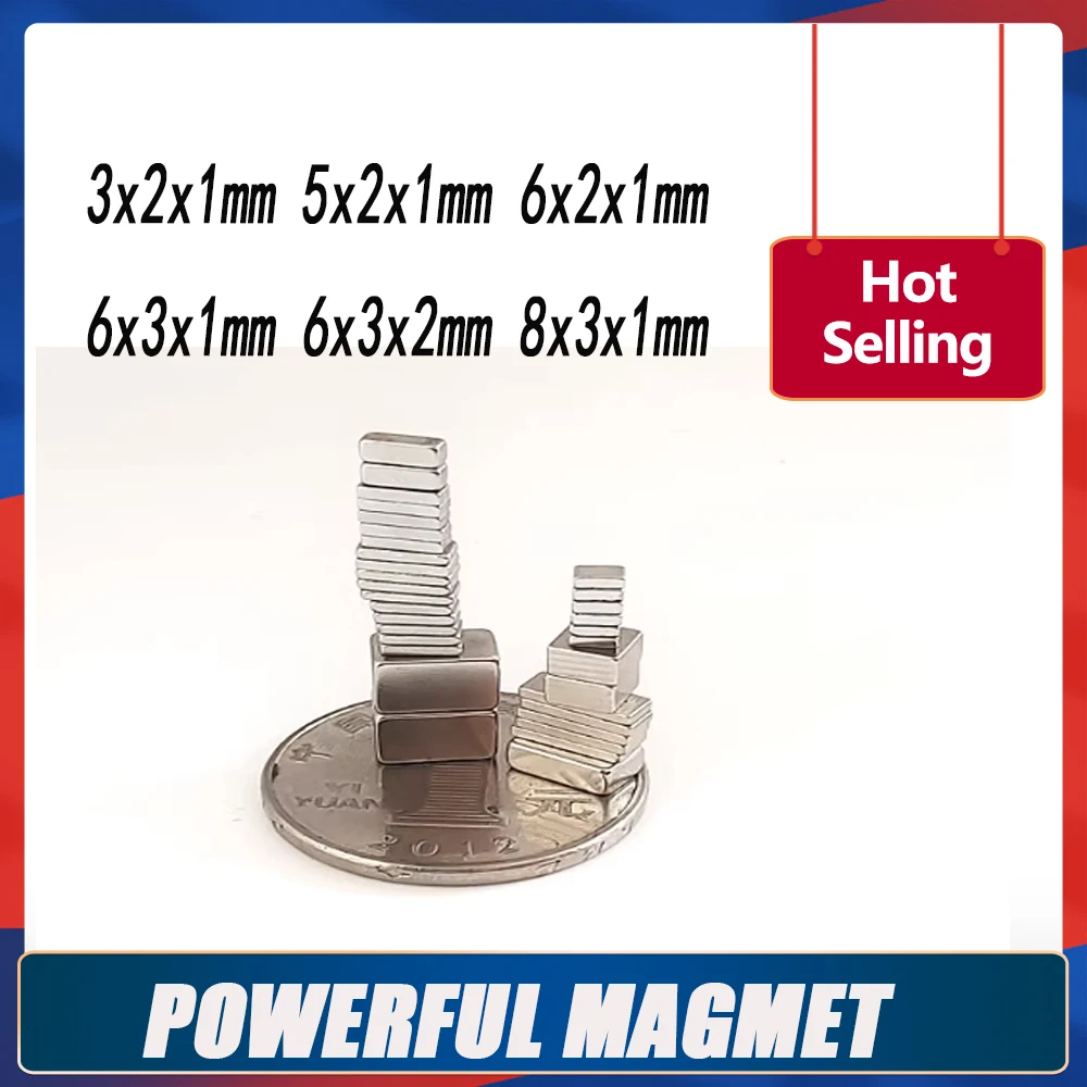 3x2x1 5X2x1 8x3x1 Small Block Magnets 3*2*1 For Home Refrigerators, Offices DIY 5*2*1 Strong Powerful Magnetic 6*2*1 8*3*1 6*3*2