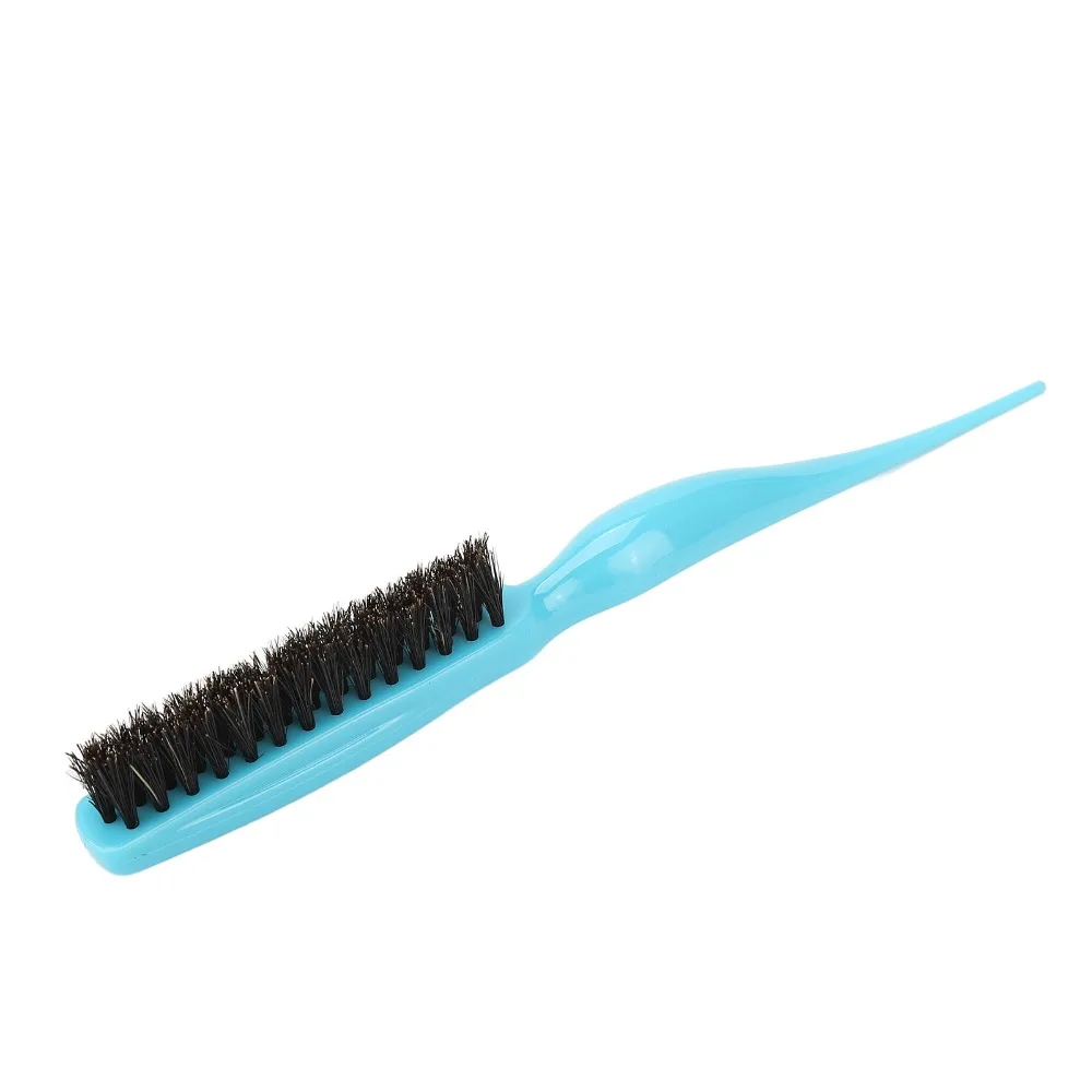 Styling Tool Nylon Bristles Hair Teasing Brush Durable Blue Color Back Combing Brush Professional Salon Teasing Brush Home Salon