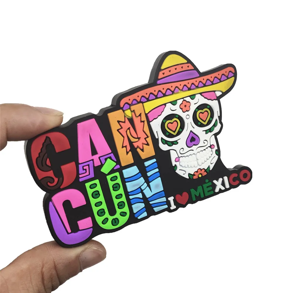 أمريكا الشمالية هندوراس المكسيك Cancun Roatan المطاط مغناطيس الثلاجة السياحة تذكارية الثلاجة المغناطيسي