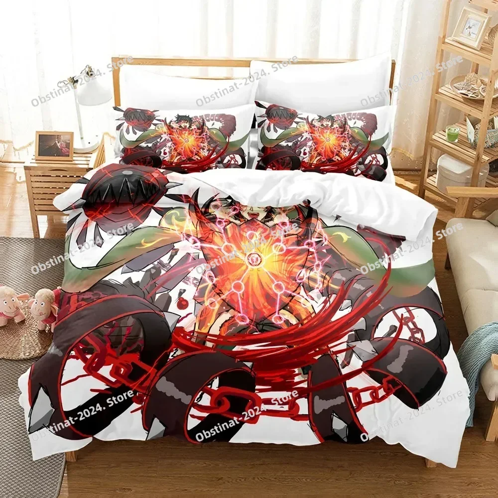 3D The Rising of the Shield Hero Bedding Set Printed Bed Set With Pillowcase Bed Duvet Cover Soft Single Double Queen King Size