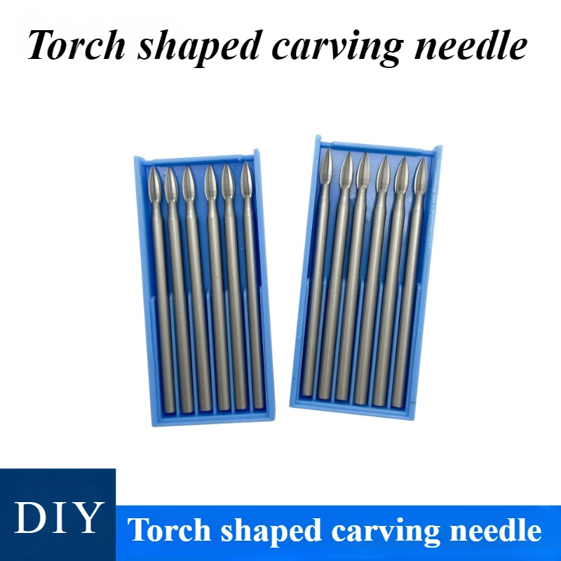 2.35mm Torch Shaped Carving Needle, Jewelry, Wood Carving, Dental Carving, Grinding Milling Cutter, Jewelry Making Tool