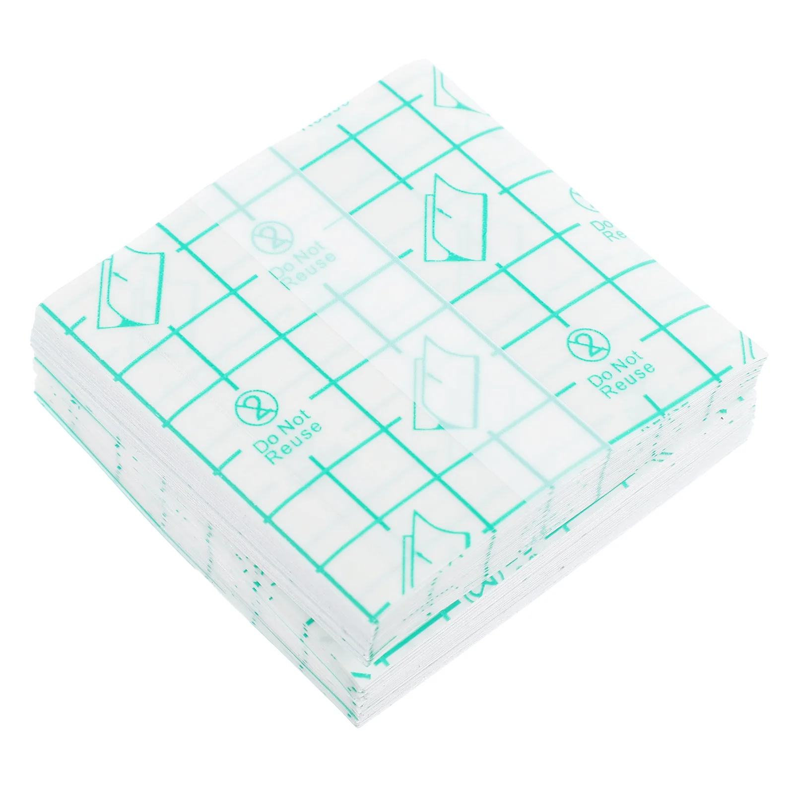

100 Pcs Adhesive PU Film Waterproof Hand Mixing Palette 7Cm X 7Cm Foundation Color Board Beauty Tool For Artists
