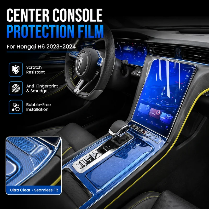 

Interior Center Console Protection Film For Hongqi H6 2023-2024 Car Accessories Screen Protector, Replacement Parts