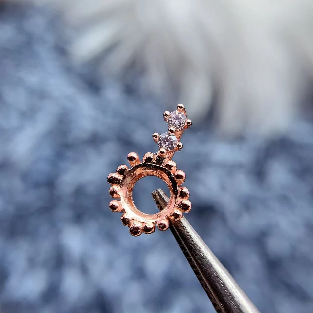 

MeiBaPJ инкрустация круглый 6*6 мм S925 стерлингового серебра DIY пустой кулон держатель женские изысканные свадебные ювелирные изделия с бриллиантами оптовая продажа