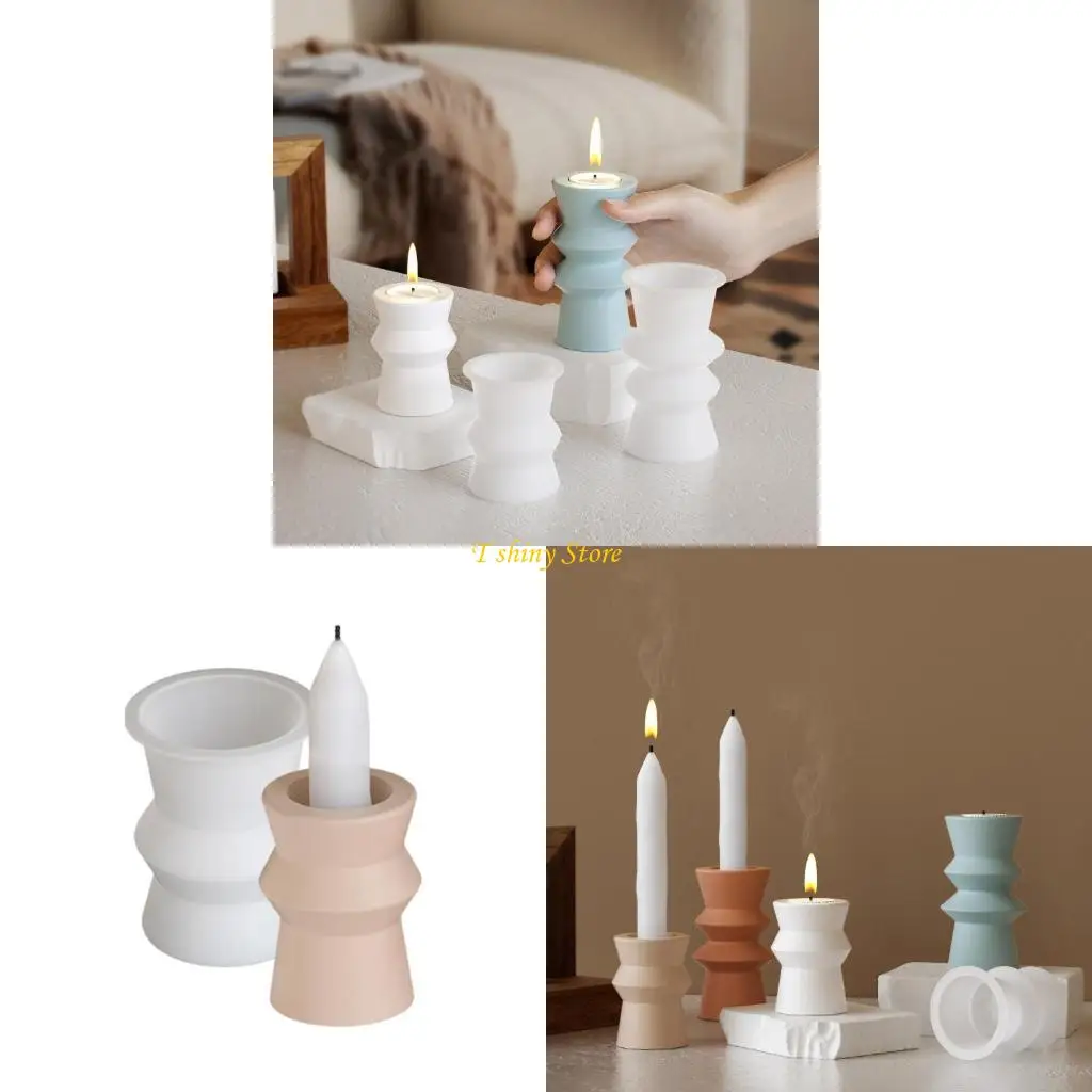

N58F Multifuntional Base Molds Crafting Moulds Round Candlestick Molds