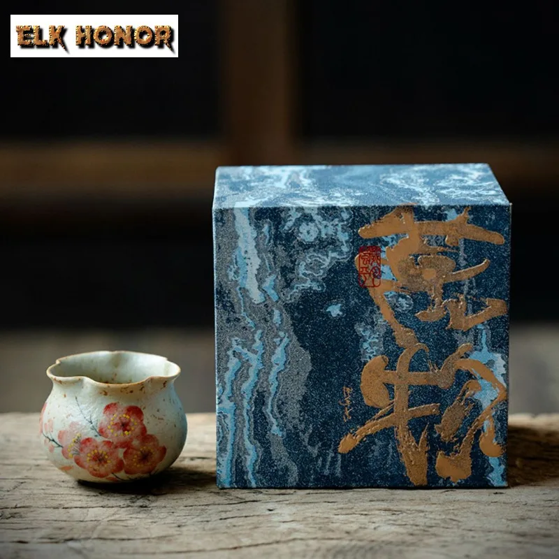 

75ml Hand-painted Plum Blossom Teacup Traditional Tea Bowl Tea Cup Set Tea-tasting Personal Cup Jianzhan Master Cups Tableware