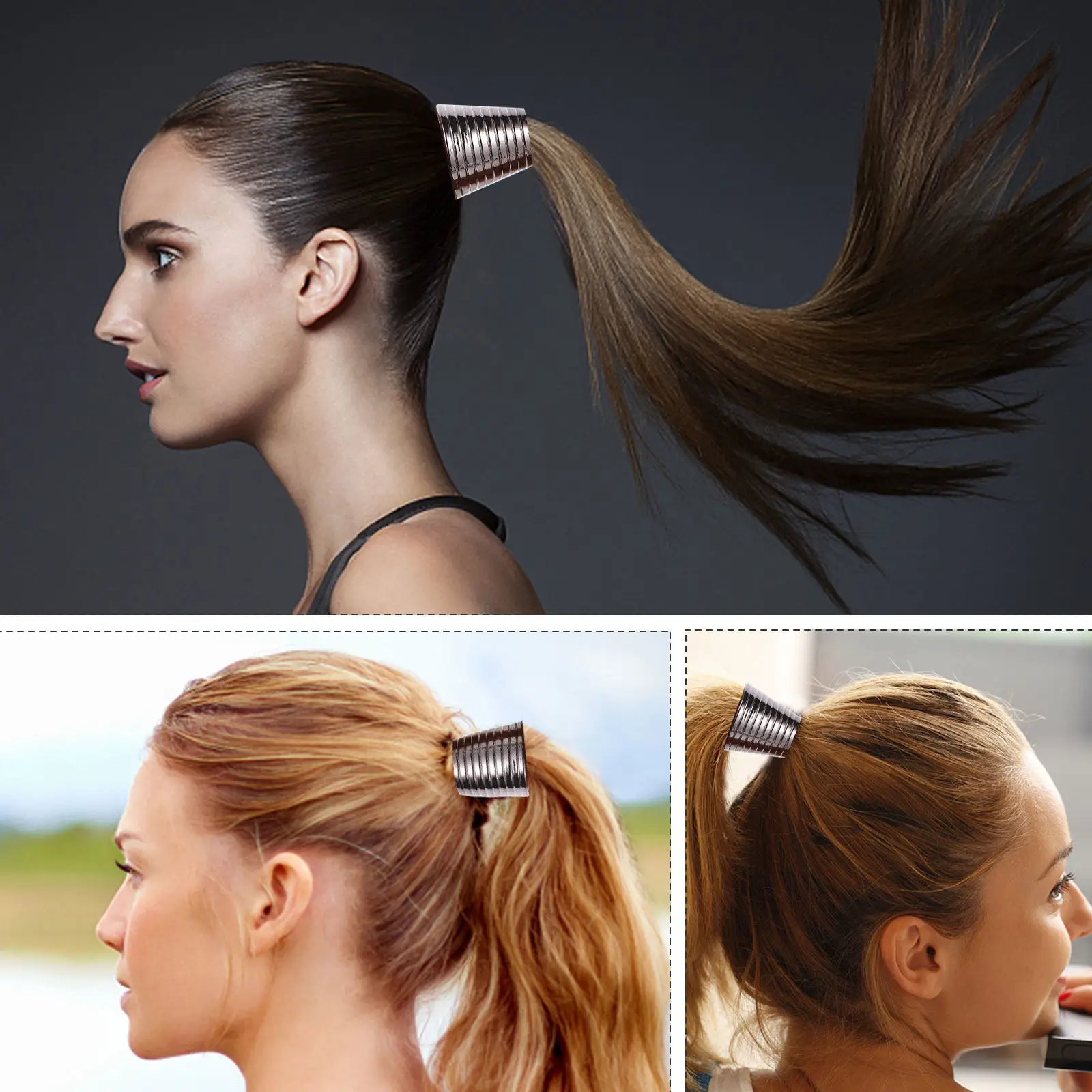 

Набор из 8 штук: стильные и уникальные аксессуары для волос в виде манжет для хвоста, привлекающие внимание, универсальные, подходят ко всему.