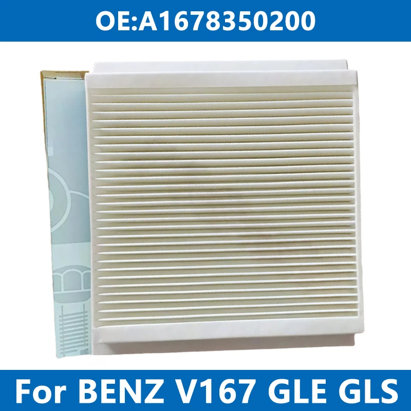 External Car Cabin Filter Air Conditioner A1678350200 For Mercedes Benz V/C/X167 GLE300d EQ 350de 400 450 580 53 63 Coupe GLS