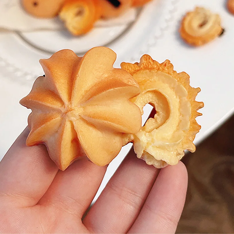 Horquilla de galletas para mujer y niña, pinzas para el cabello de comida de simulación, Clip de flequillo de postre creativo, accesorios para el