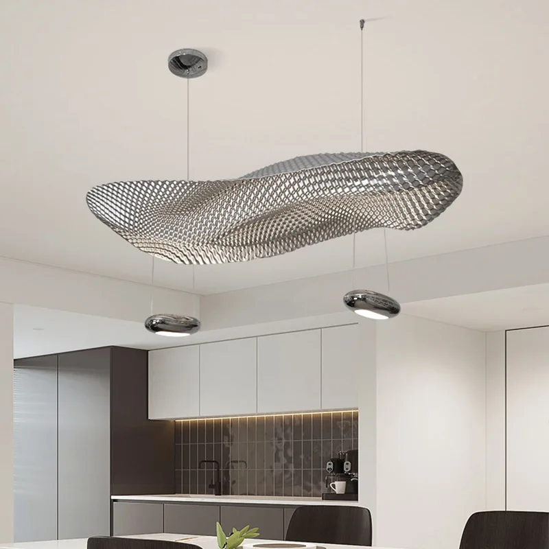 

Restaurant chandelier designer modern minimalist creative model room exhibition hall art floating island