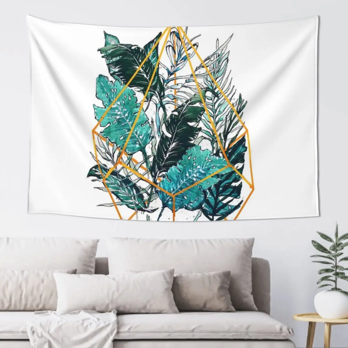 

Tropics Entrapped (Watercolor) Tapestry Hanging Wall Bedrooms Decorations Cute Room Things Tapestry