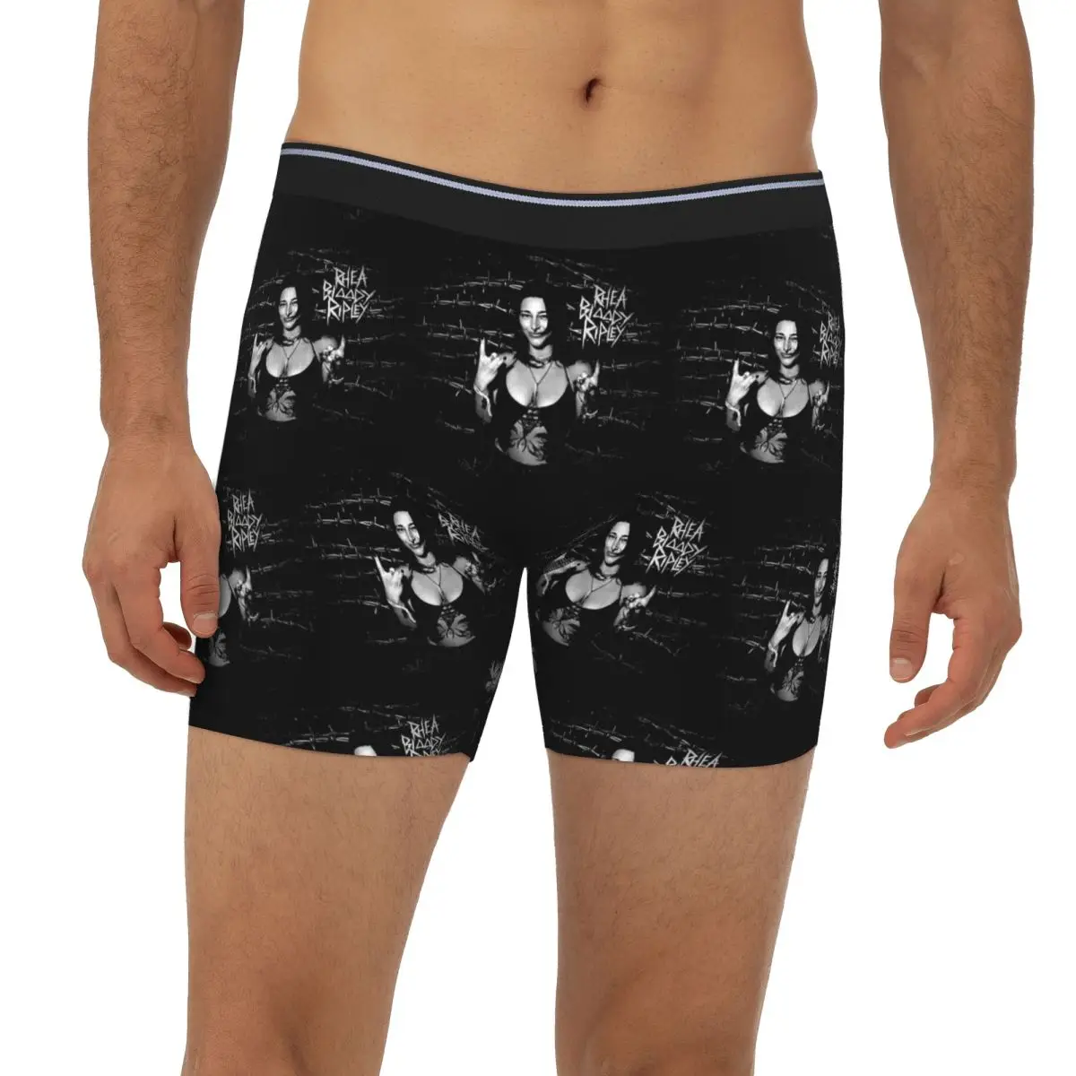 

Rhea Bloody Ripley Long Boxer Underpants Short Men's Panties Soft Underwear for Homme Man Boyfriend Gift