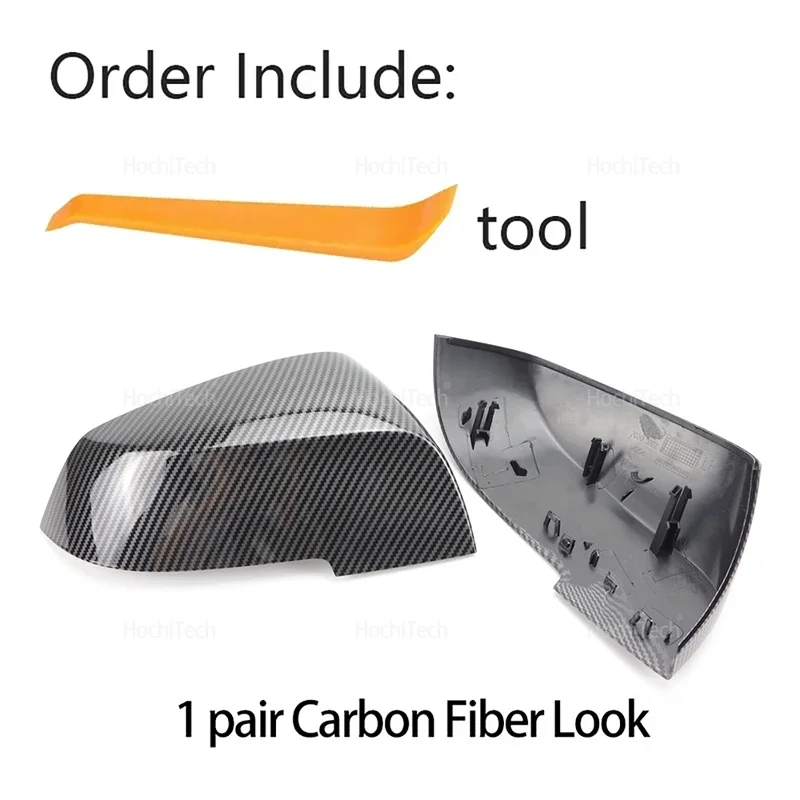 Carbon Faser Auto Seite Tür Rück Seite Spiegel Abdeckung Kappe Teile F34 F32 F33 F36 E84 F87 I3 für BMW F20 F21 F22 F23 F30 weiß