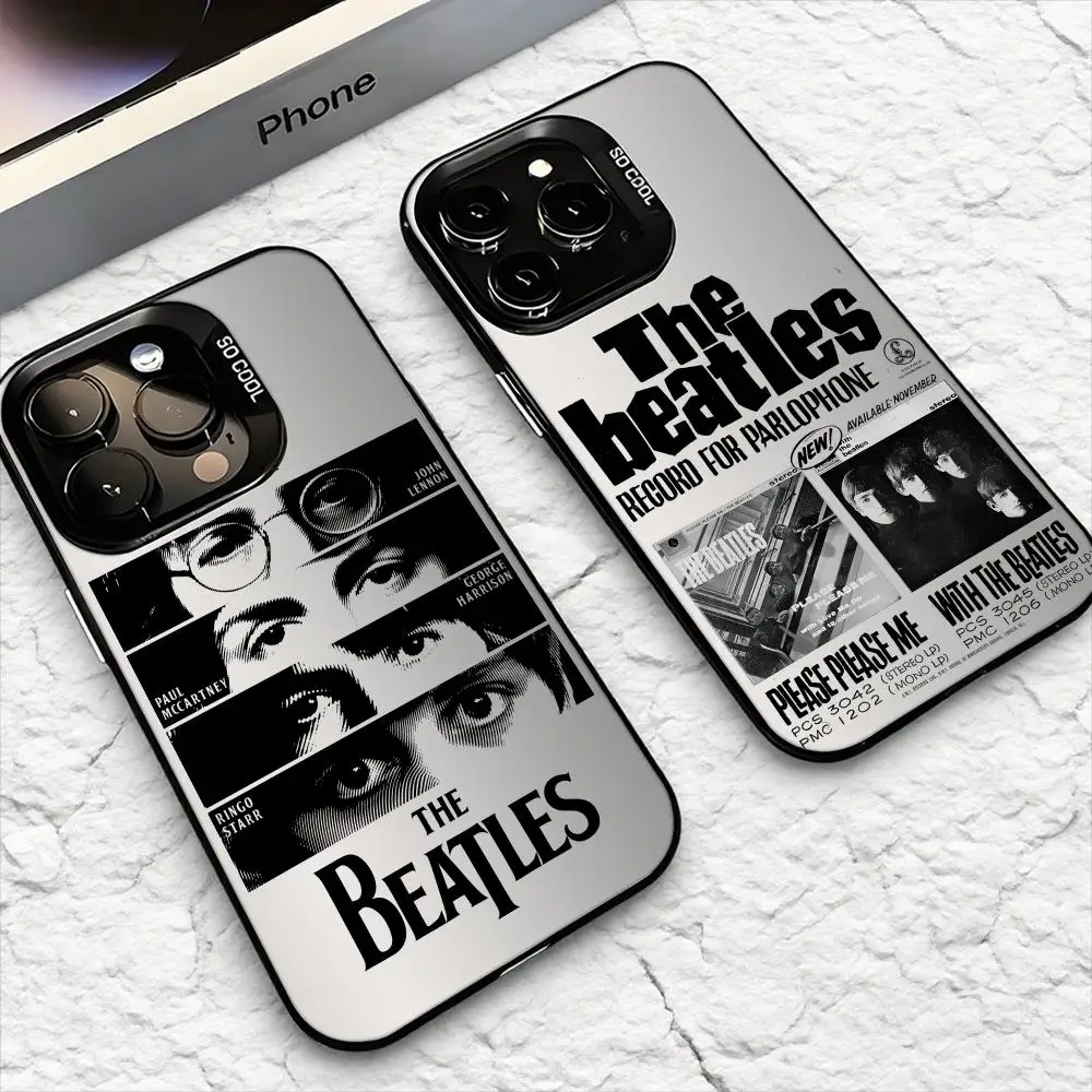 Funda de teléfono B-BeaTles Band a la moda para iPhone 17 16 15 14 13 12 11 Pro Max Air Matte Laser Aurora Funda a prueba de golpes