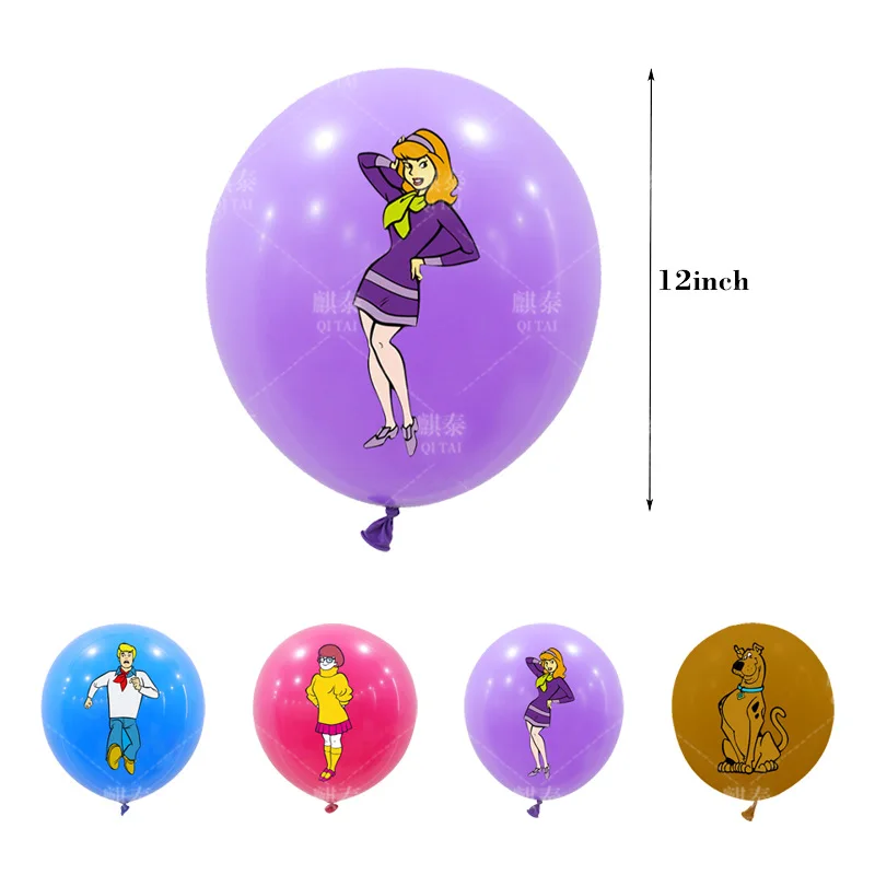 Hot New 20pcs Scoobys Doo Theme Balloon Party Decoration Supplies 12Inch Latex Balloon Birthday Party Decoration Set view 6