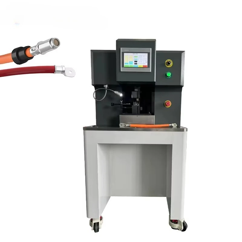 Premium EW-5460  Servo Motor 30T Electrical Hexagonal Terminal Crimping Machine Semi Automatic Wire Crimper